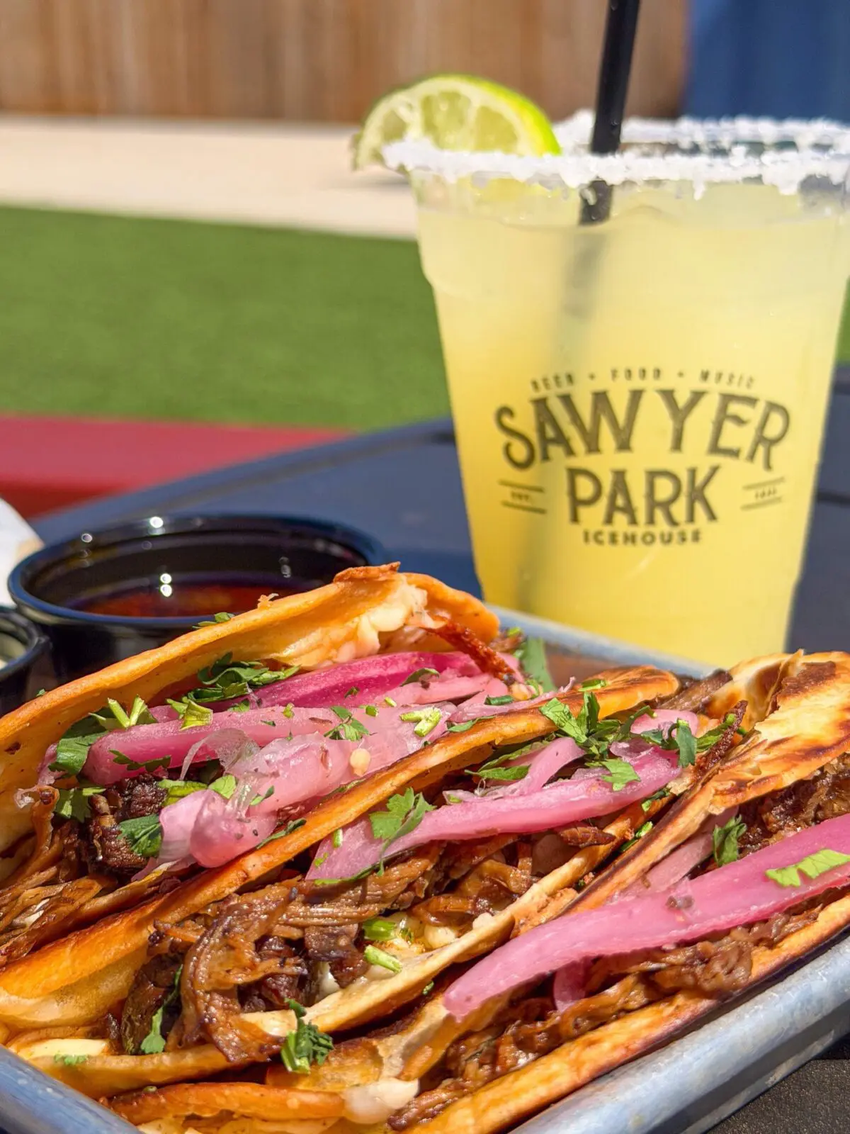 Sawyer Park will transform into a World Cup watch party destination, complete with food, drinks and massive screens. (Photo courtesy of Sawyer Park)