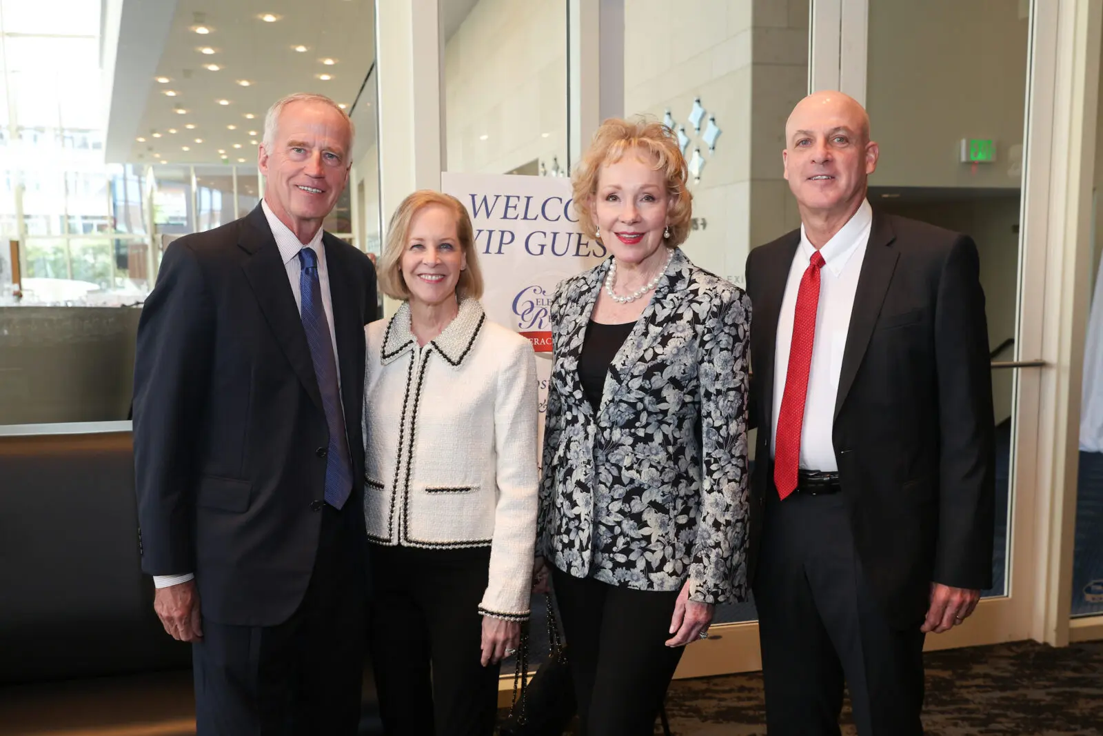 Sig & Patriia Cornelius, Sue & Chris Conway at the Celebration of Reading (Photo by Priscilla Dickson) 