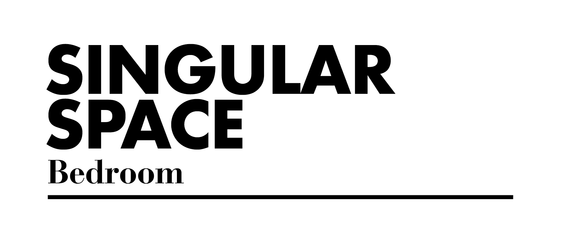 Singular Space bedroom – graphic