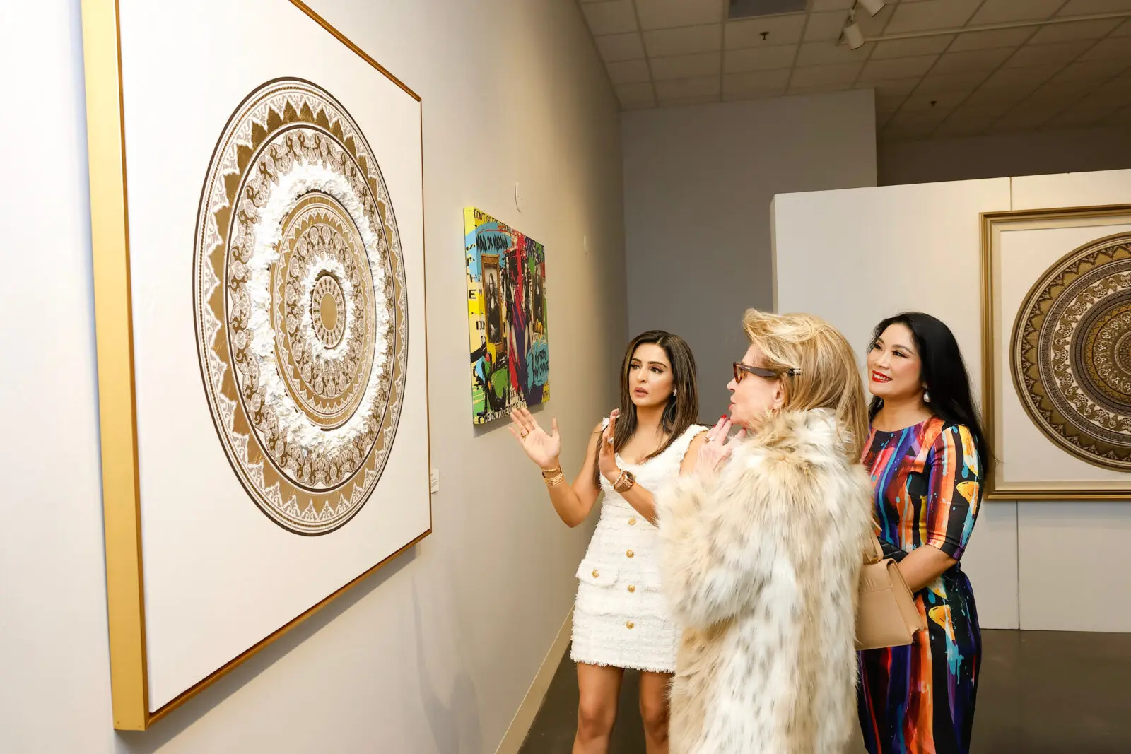 Sneha Merchant discusses the mandala that was inspiration for her Maison Merchant jewelry collection which has just launched. (Photo by Hung L. Truong)
