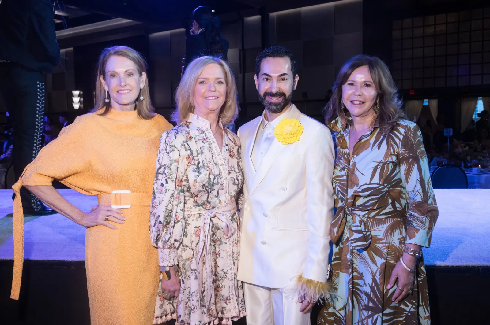 Stephanie Tsuru, Chree Boydstun, Fady Armanious and Cyndy Garza Robertsat the Latin Women's Initiative 'Viva la Moda' event (Photo by Daniel Ortiz)
