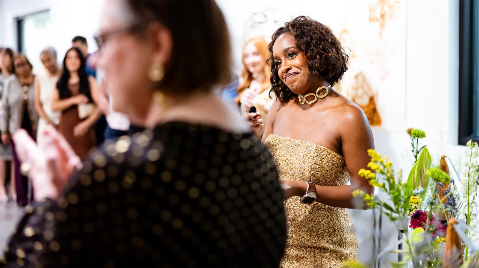 CEO Taylor Jackson at the Houston Arts Alliance Gilded & Golden Kickoff (Photo by Hung L. Truong)