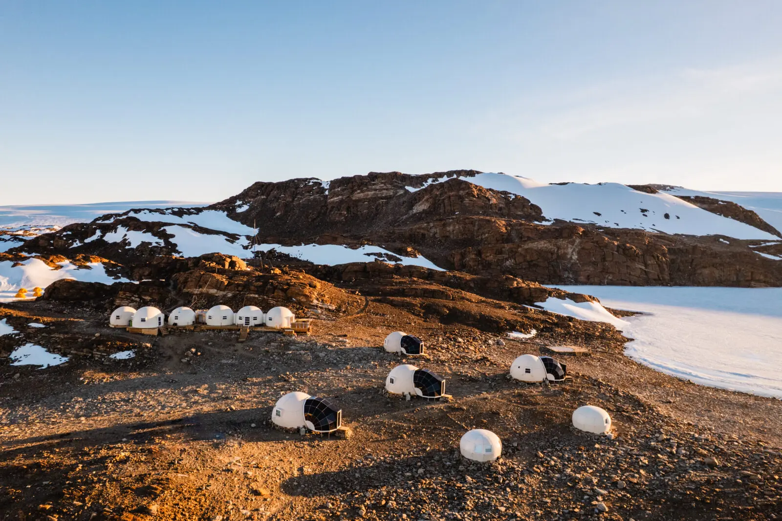 White Desert camp structures are designed to be fully removable, leaving no permanent trace on the landscape.
