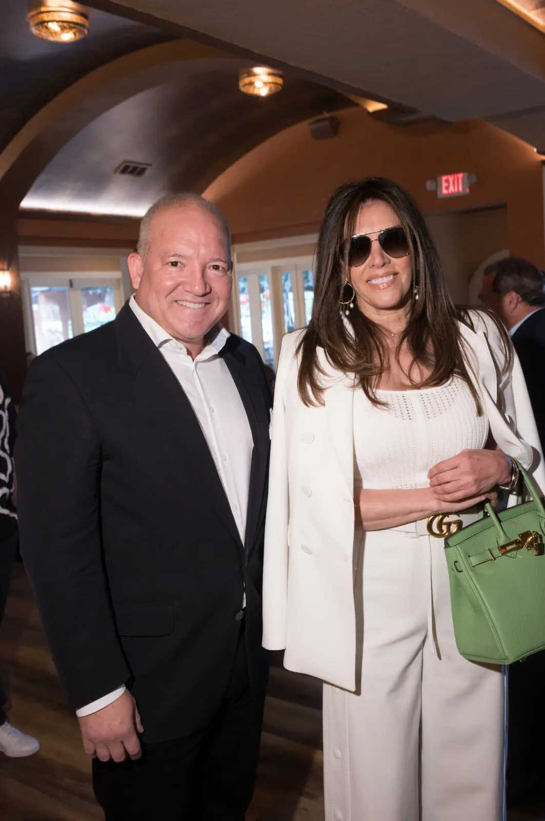 Willie Lora, Raquel Gonzalez at the grand opening of Latin restaurant Exilio (Photo by Daniel Ortiz)