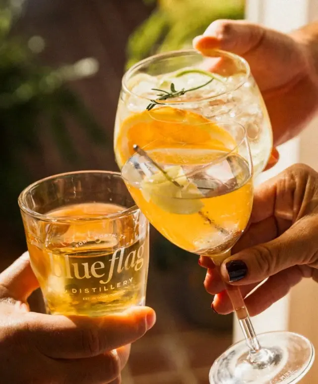 Fort Worth’s new distillery is hosting a full summer lineup of international soccer watch parties throughout June and July, featuring big screens, rotating food trucks, craft cocktails, and a full bar centered around Blue Flag’s spirits lineup. (Courtesy)