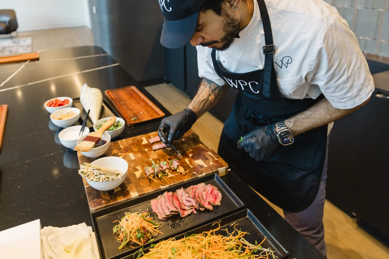 Wolfgang Puck catering at 1 Riva Row in The Woodlands.  (Photo by Johnny Than)