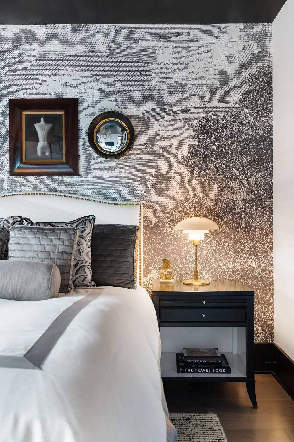 Design detail in one of the bedrooms at 2117 Elmen Street  (Photo by Aria Media)
