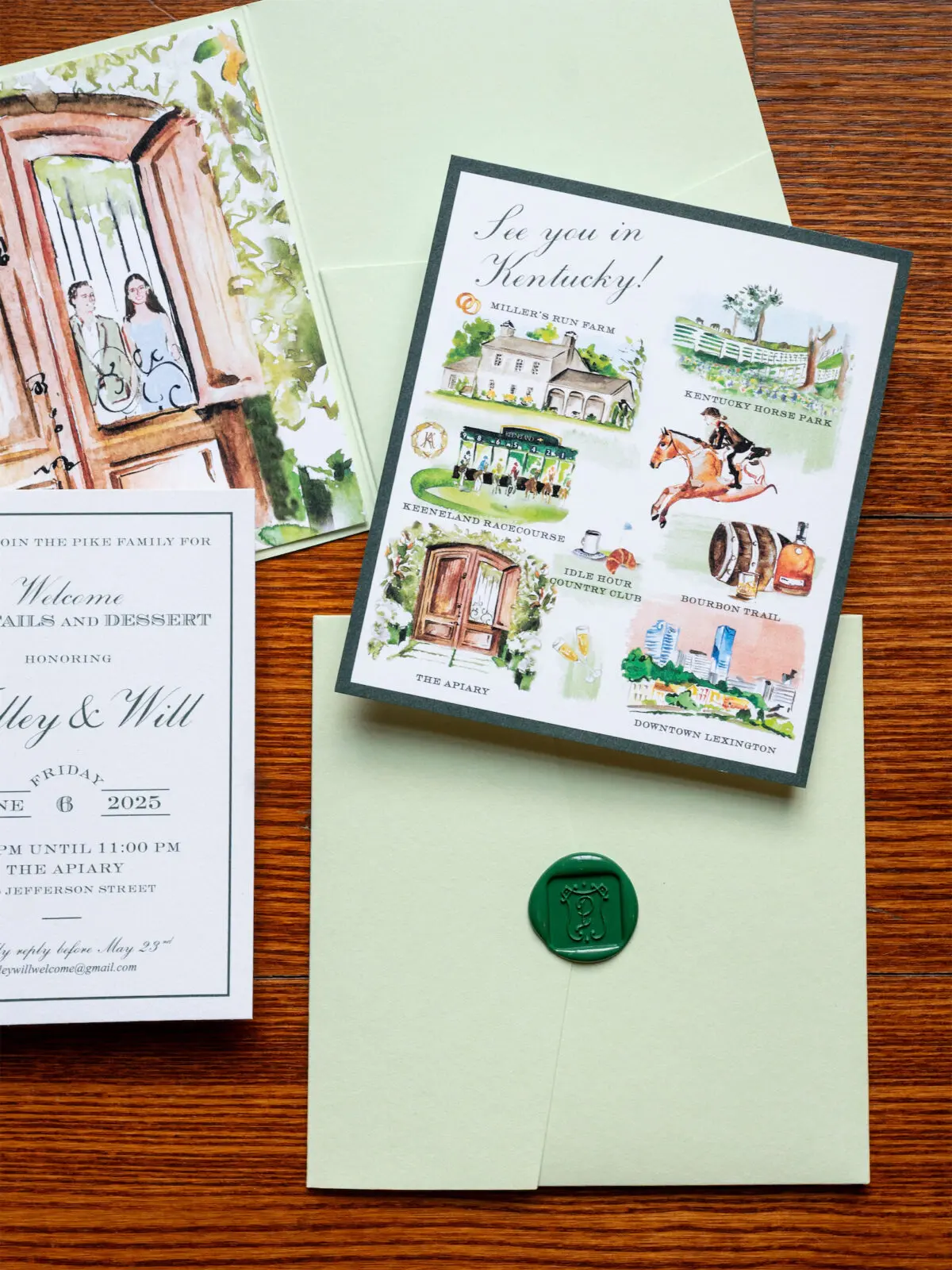Invitations and Save the Dates for the Hodges + Pike wedding (Photo by The Browns)
