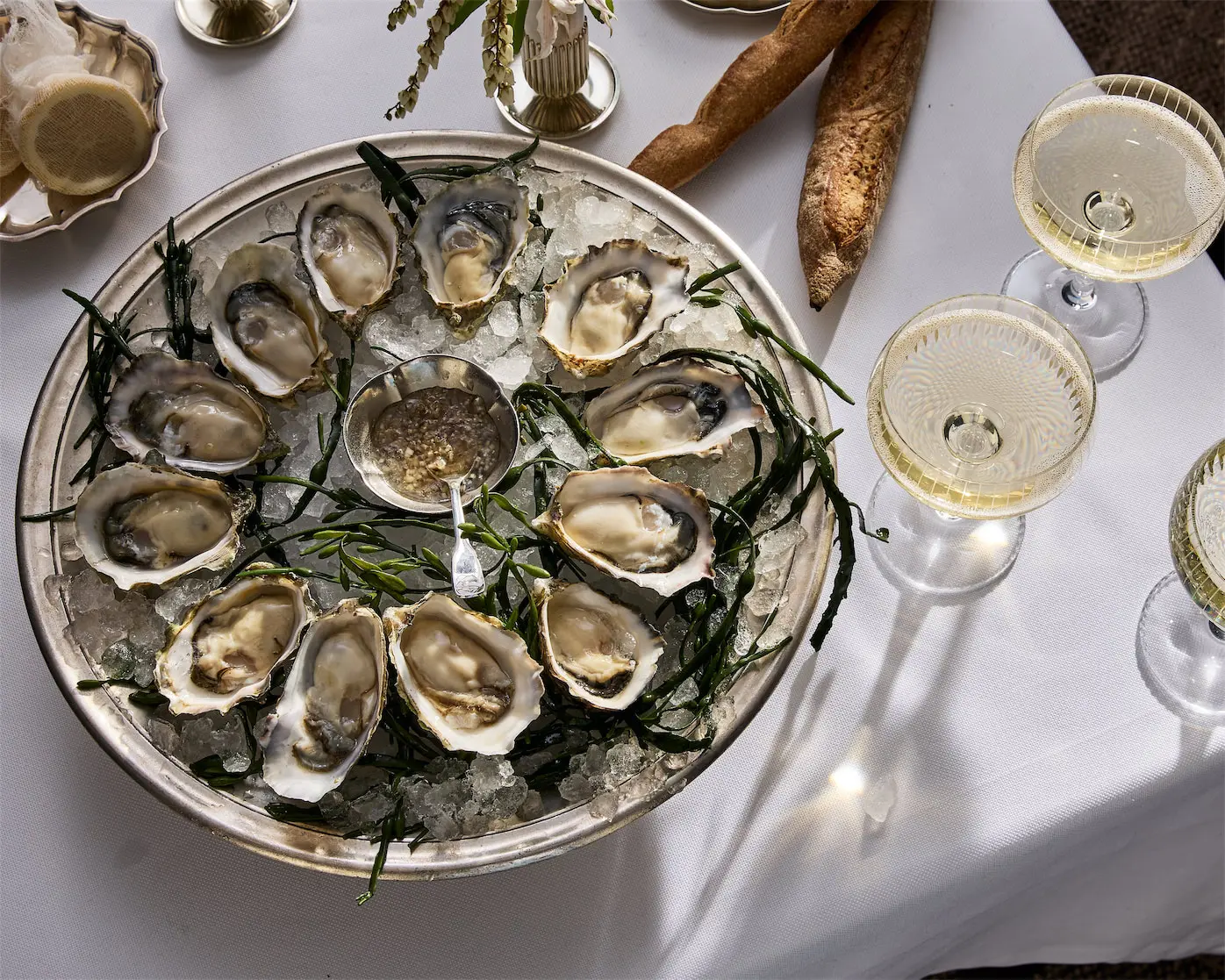 Six Huitres Ou Douze at the new restaurant, Marcel. (Photo by Nico Schinco)
