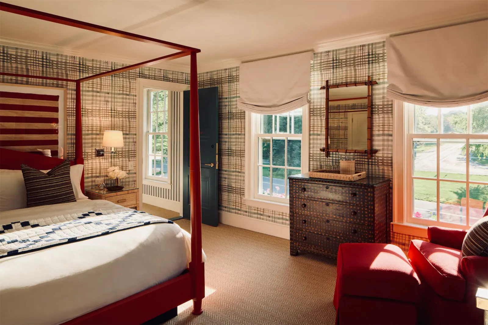 One of 12 guest rooms at The Hedges (Photo by Glen Allsop)