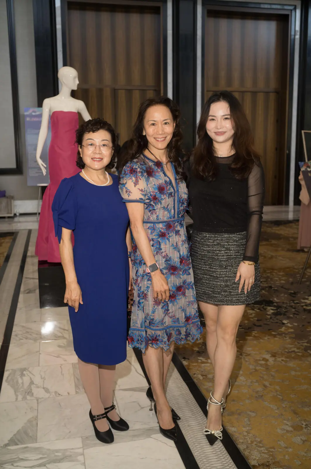 Yanling Pan, Y. Ping Sun, Kelly Gu  at Asia Society Texas’ second annual 'Runway to Asia' luncheon (Photo by Daniel Ortiz)