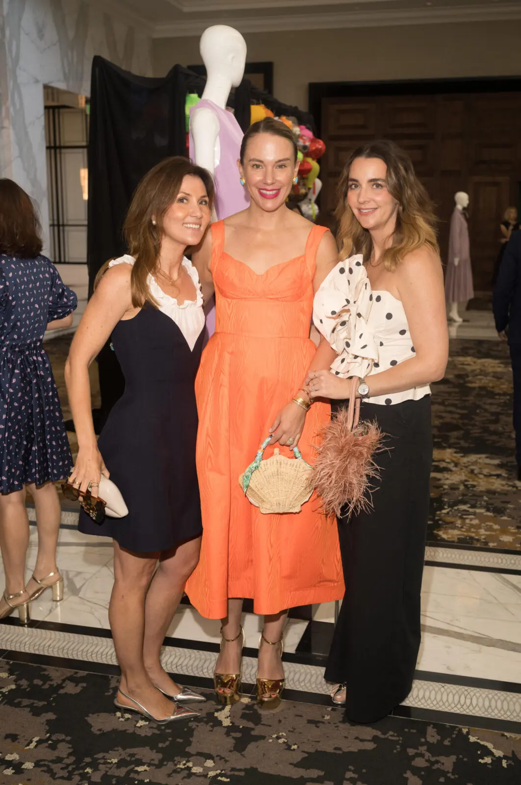 Meg Lonergan, Hallie Henley Sims, Lauren Haskett at Asia Society Texas’ annual 'Runway to Asia' luncheon (Photo by Daniel Ortiz)