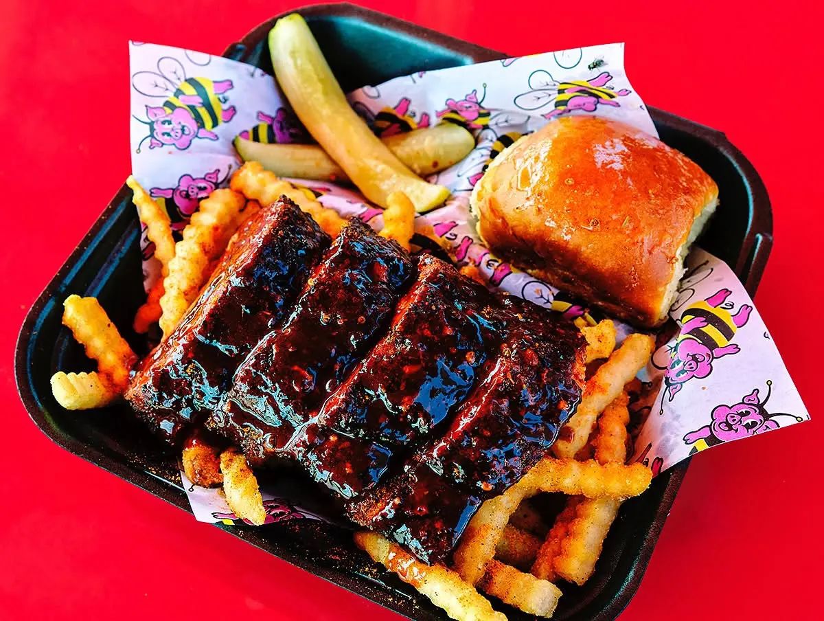 Goldee's Bar-B-Q sister concept Ribbee's recently announced its closing but promises to reopen at a new location in the future. (Courtesy)