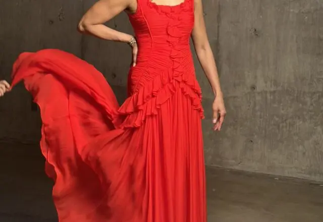 First time Houston Best Dressed honoree Erica Littlejohn Burnette wears Carolina Herrera