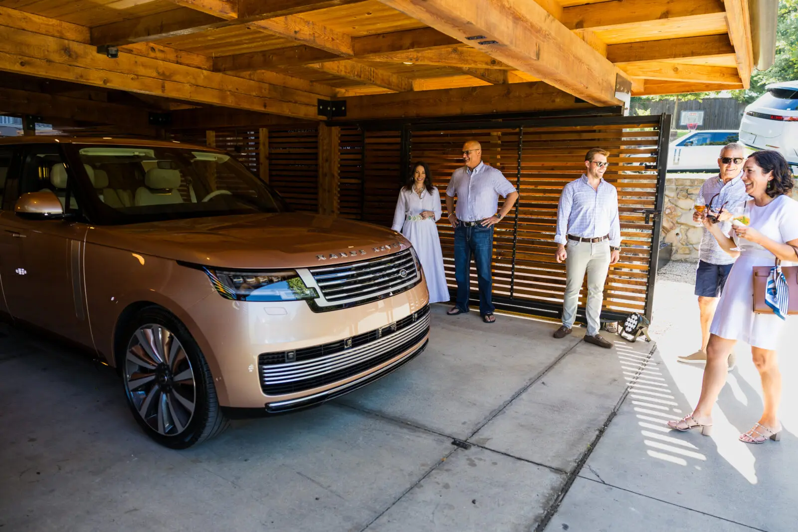 Guests explored the property while Range Rover's latest SUVs were displayed throughout the estate. (Photo by Land Rover Fort Worth)