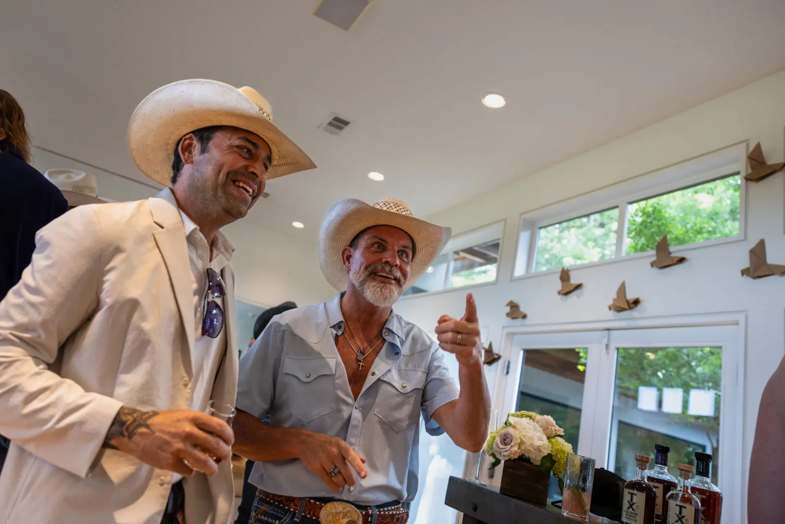 Fort Worth City Councilmember Michael Craine (right) attended Saturday's event.  (Photo by Land Rover Fort Worth)