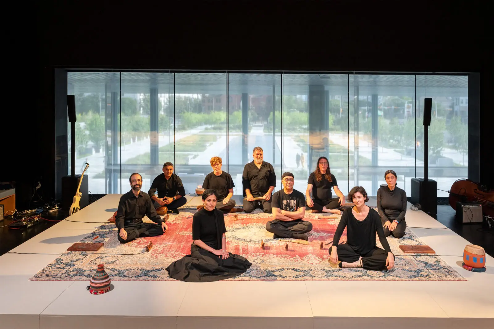 Activation of Raheleh Filsoofi, ShahTár, 2022, at Ismaili Center Houston (Photo by Ali Khoja)