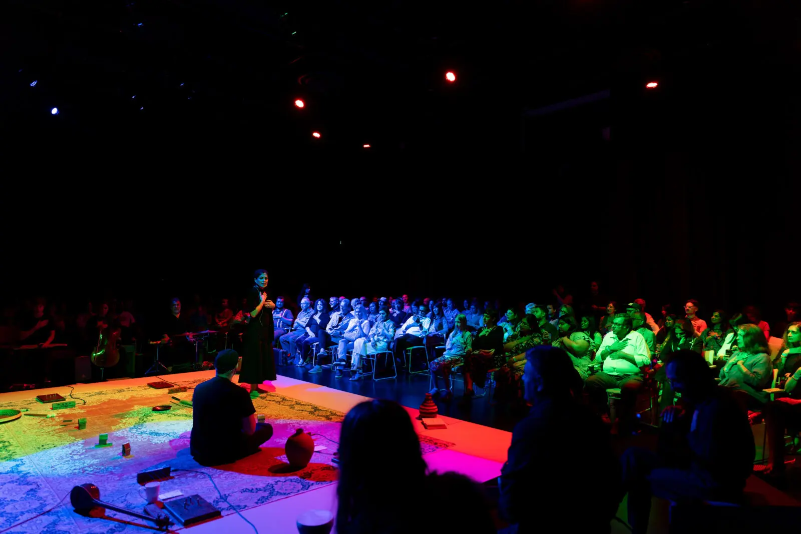 Activation of Raheleh Filsoofi, ShahTár, 2022, at Ismaili Center Houston (Photo by Ali Khoja)