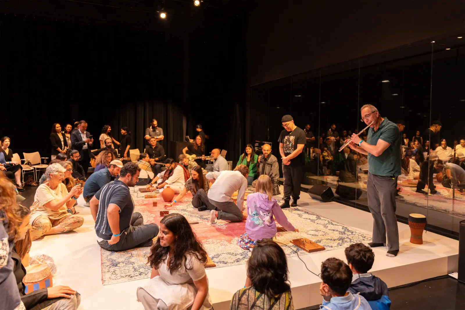 Activation of Raheleh Filsoofi, ShahTár, 2022, at Ismaili Center Houston (Photo by Ali Khoja)