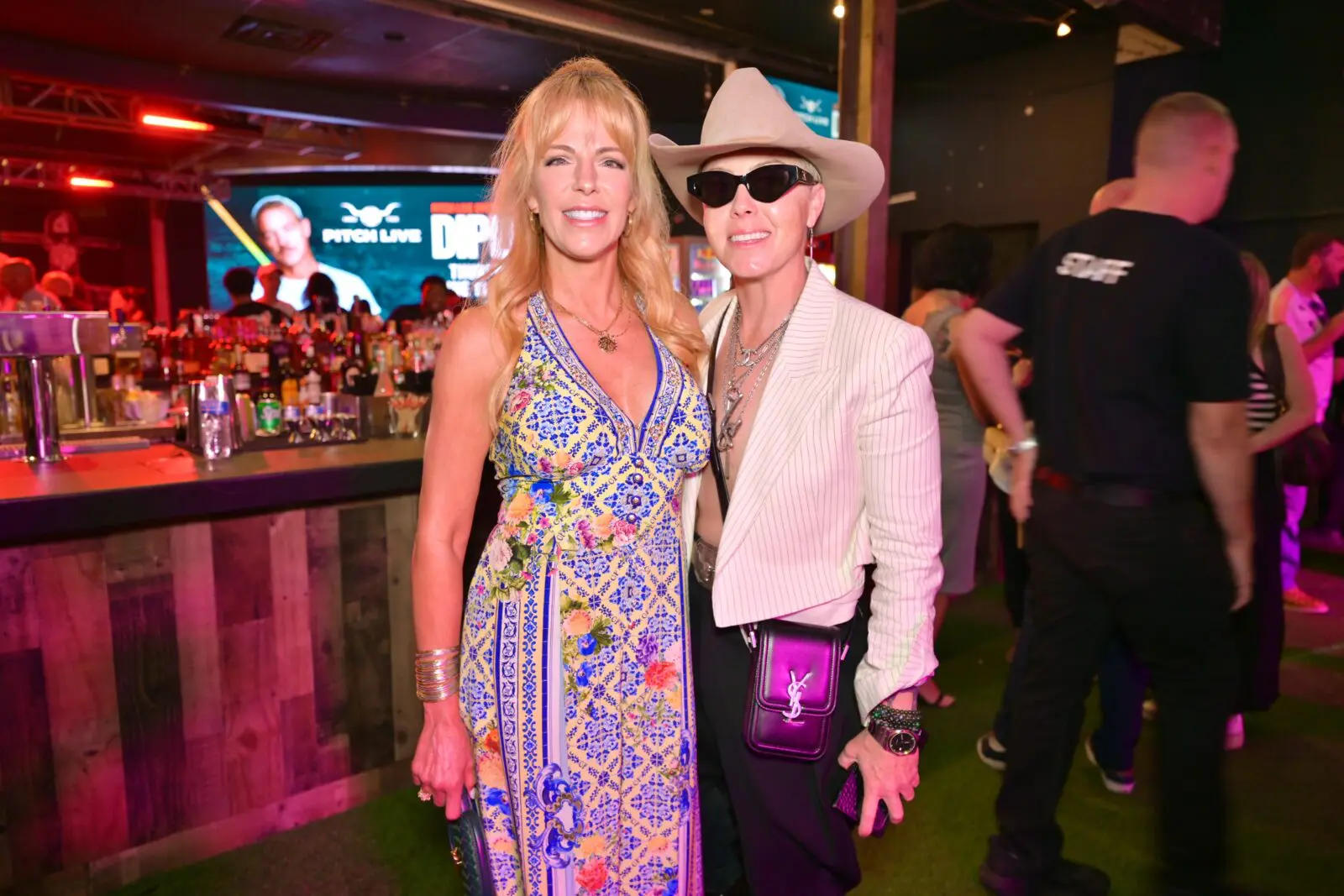Amy Becker, artist Laura Goodson at The Ranch Presents Pitch Live  (Photo by Alex Montoya)