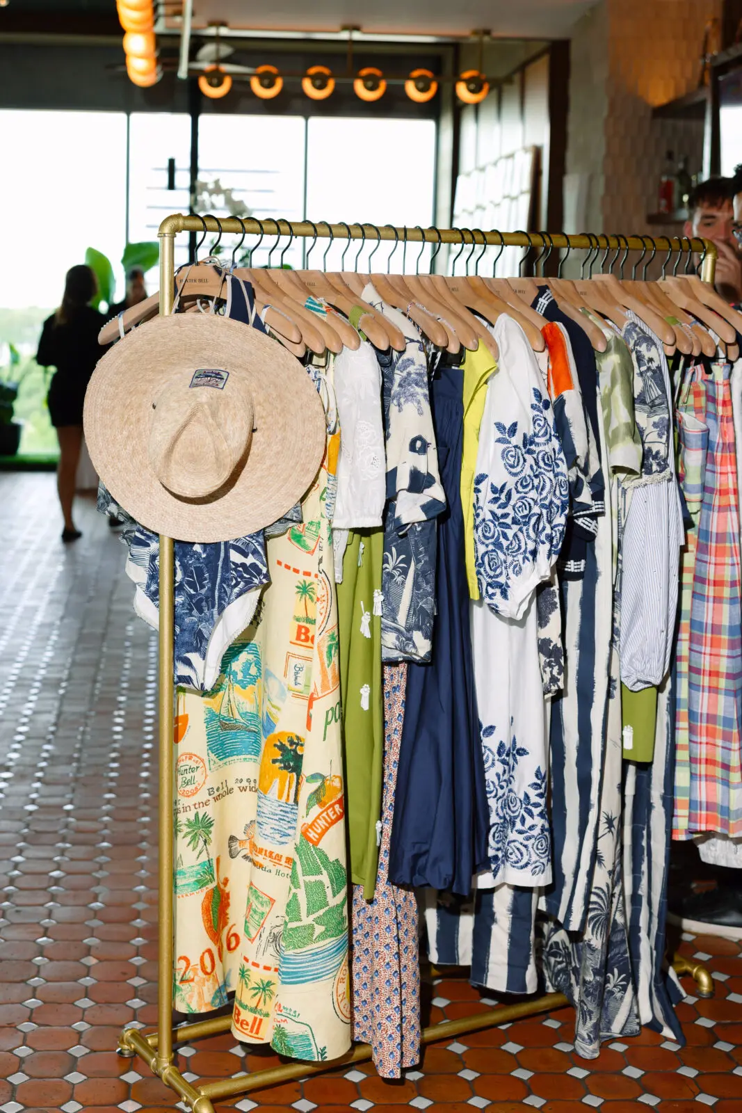 Hunter Bell spring/summer fashions on display at the brand's 20th anniversary celebration at Park House Houston  (Photo by Caroline May)