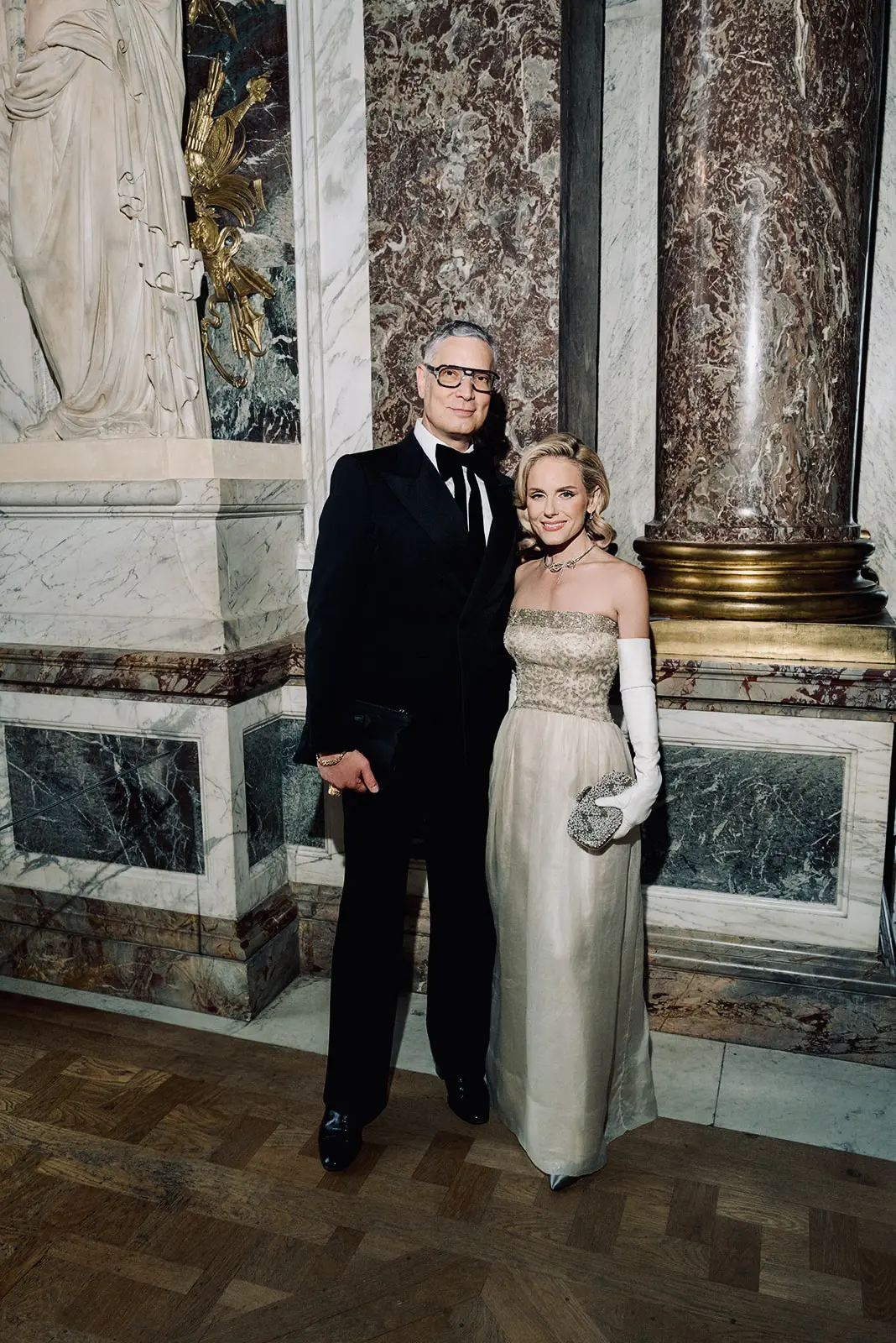 Cameron Silver, Alexandra Longanecker at the Friends of Versailles soirée (Photo by Catalin Vutcariov)