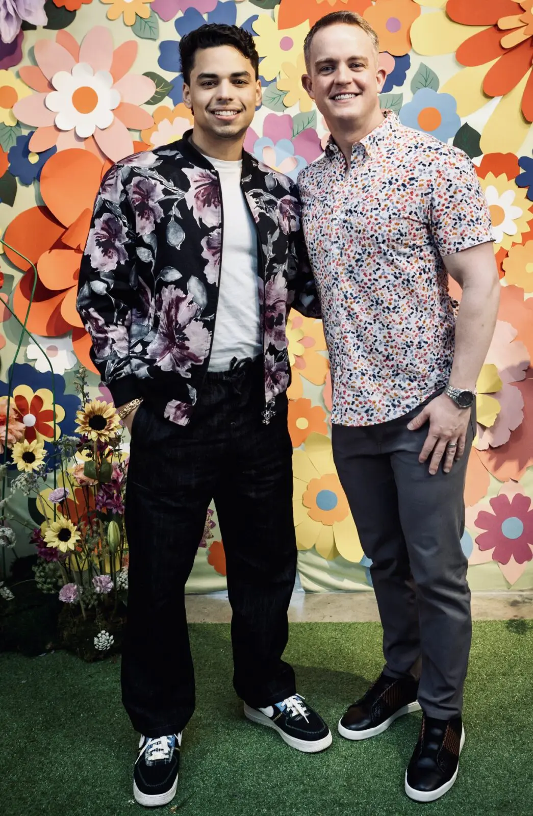Clark Caperton & Alex Zuniga at Art League Houston 2026 Montrose Art Party (Photo Laura Burlton)
