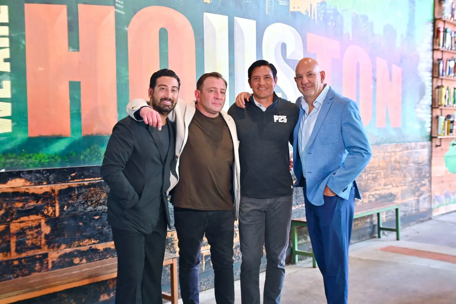 Army Sadeghi, Ben Berg, Brian Ching, Rick Perez — partners in The Ranch Presents Pitch Live (Photo by Alex Montoya)