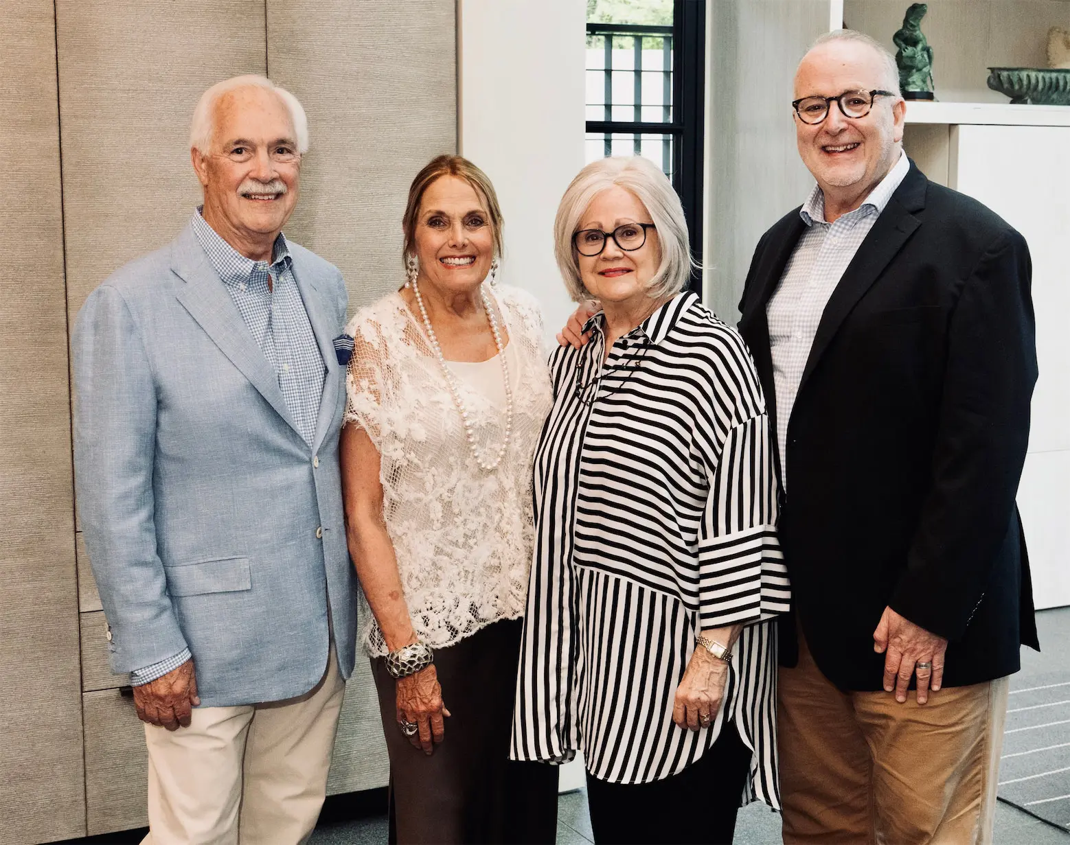 David & Ann Sutherland, Jean & Nate Eudaly at Lionel Morrison book signing event (Photo by George Fiala)