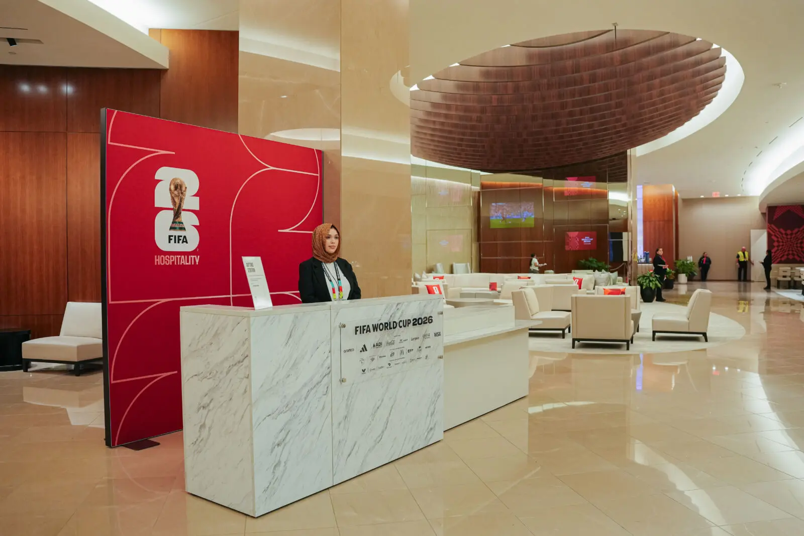 Hospitality group On Location executes the VIP experience that accompanies prime seats at the FIFA World Cup 2026 matches.  (Photo by On Location)