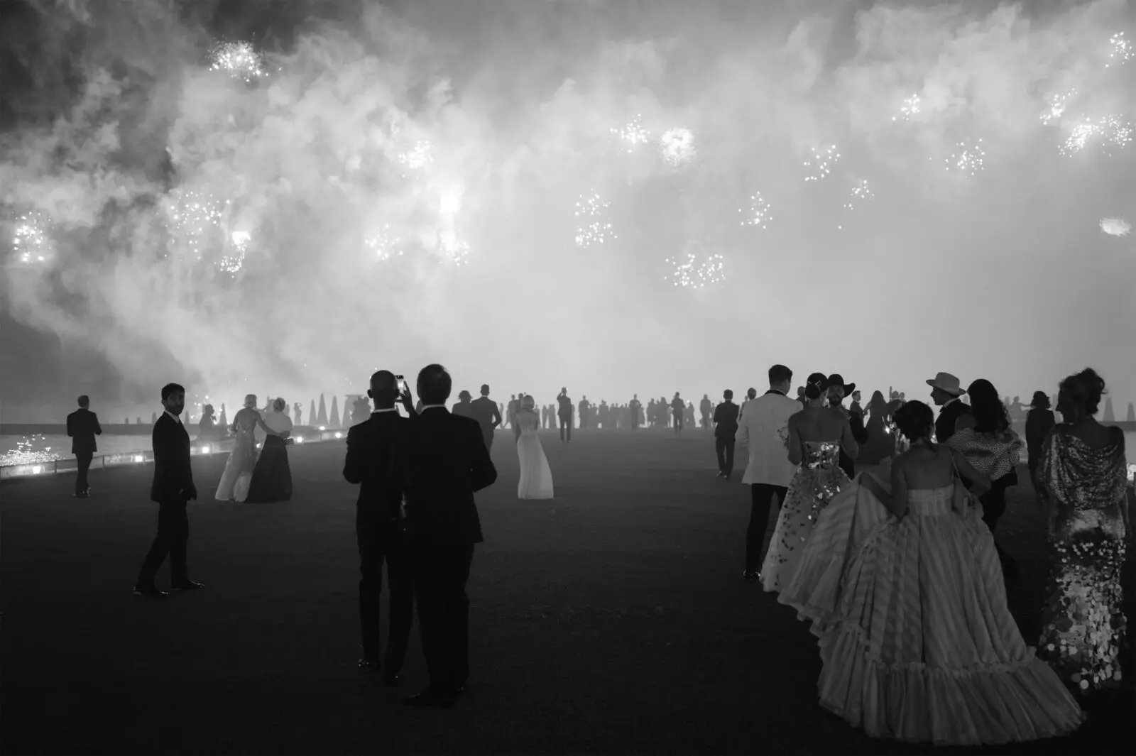 Fireworks following the American Friends of Versailles black-tie dinner in the Sun King's palace (Photo by Catalin Vutcariov)