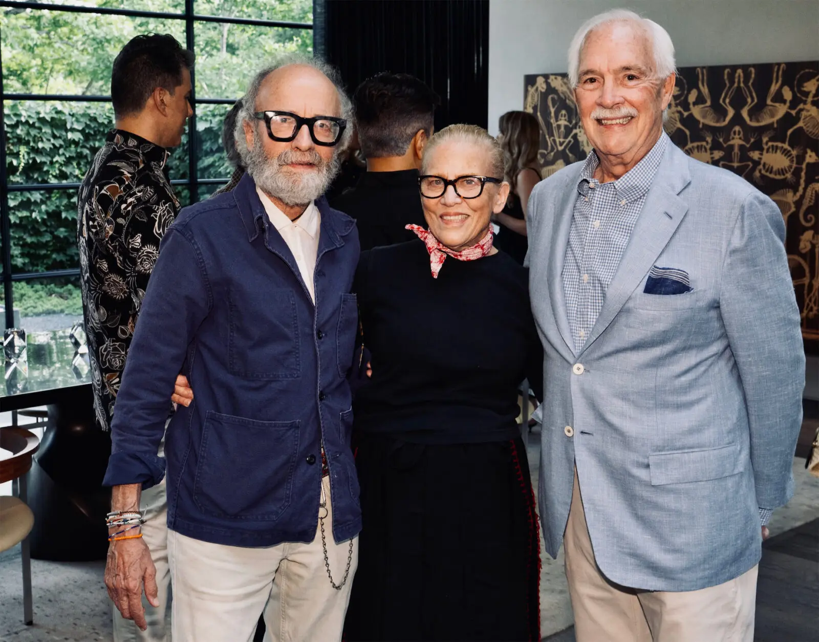 Harold & Leslie Bell, David Sutherland at Lionel Morrison book signing event (Photo by George Fiala)