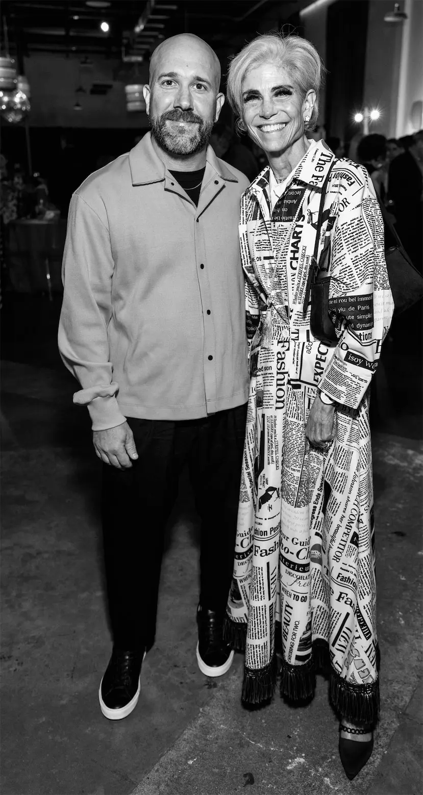 Peter Molick, Judy Nyquist at Glasstire 25th Anniversary Party & Auction (Photo by Jenny Antill Clifton)