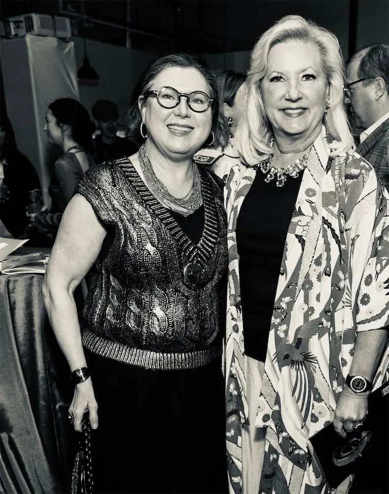 Shawn Stephens, Jeannie Chandler at Glasstire 25th Anniversary Party & Auction (Photo by Jenny Antill Clifton)