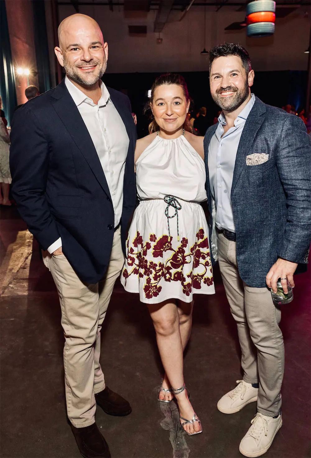 Christopher Alexandar, Pilar Carter, Brian Garrie at Glasstire 25th Anniversary Party & Auction (Photo by Jenny Antill Clifton)