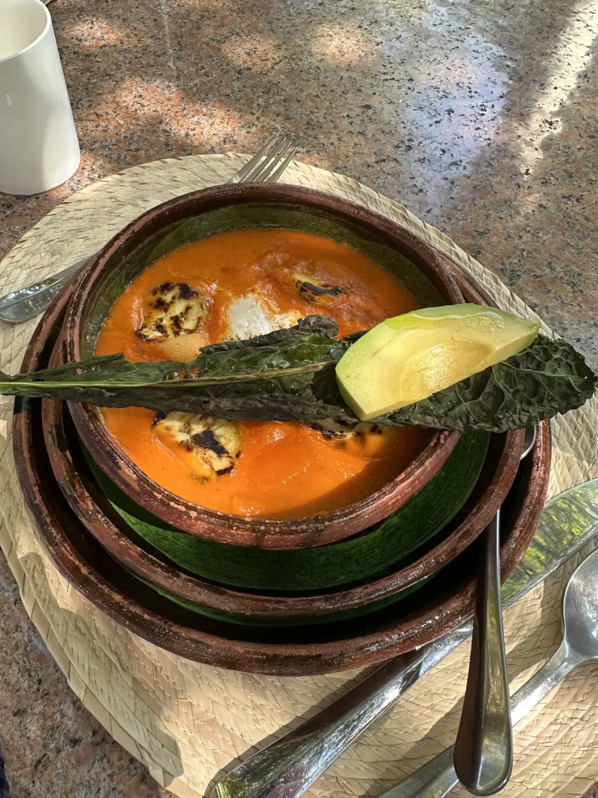 Breakfast at Feronia is a delicious feast of Mexican specialties with eggs from the estate hen house. (Photo by Shelby Hodge)