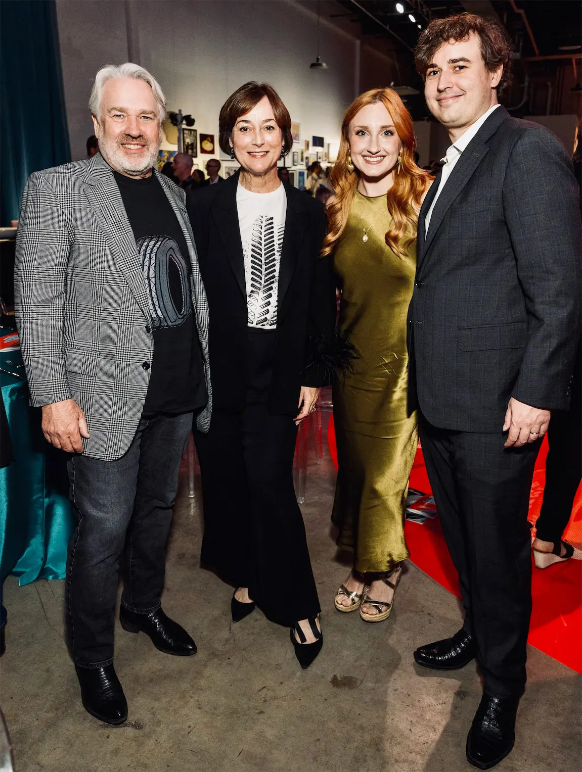 Chairs Reggie & Leigh Smith, Caroline & Ross Smith at Glasstire 25th Anniversary Party & Auction (Photo by Jenny Antill Clifton)