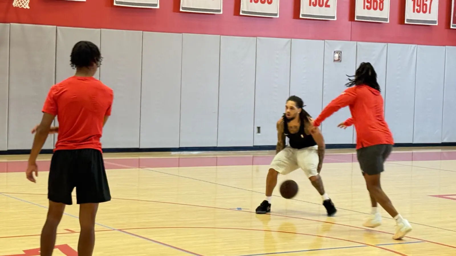 University of Houston guard Emanuel Sharp has worked out for more than a dozen NBA teams at their facilities in the lead up to the NBA Draft. (Photo by Chris Baldwin)