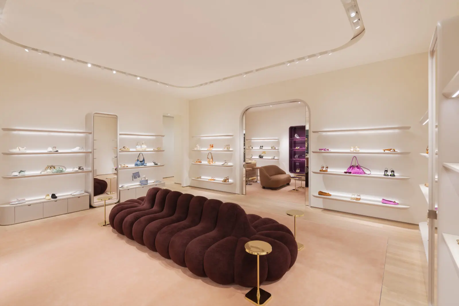 Interior of the new Jimmy Choo boutique at NorthPark Center 