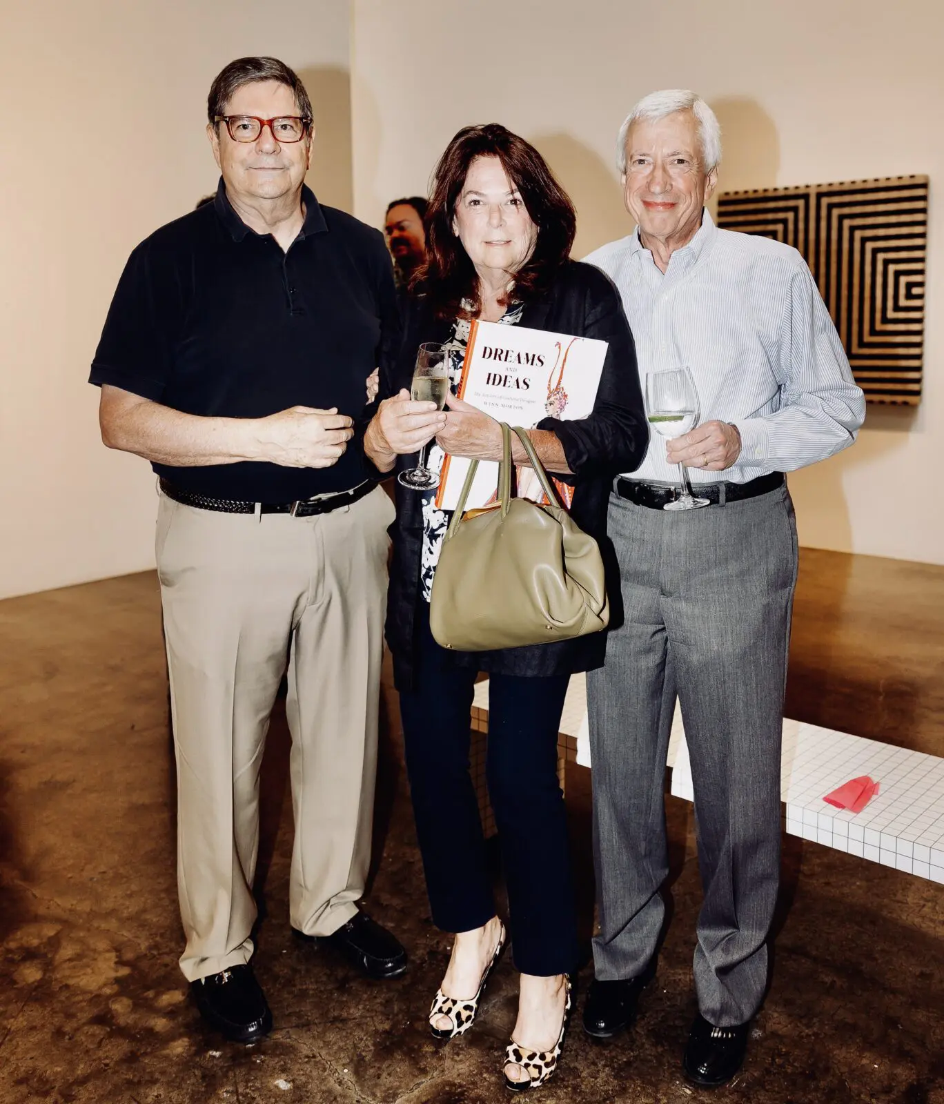 John Giesler, Elizabeth Hurst, Eben Price at the Winn Morton book signing at Conduit Gallery (Photo by Vanessa Chavez)