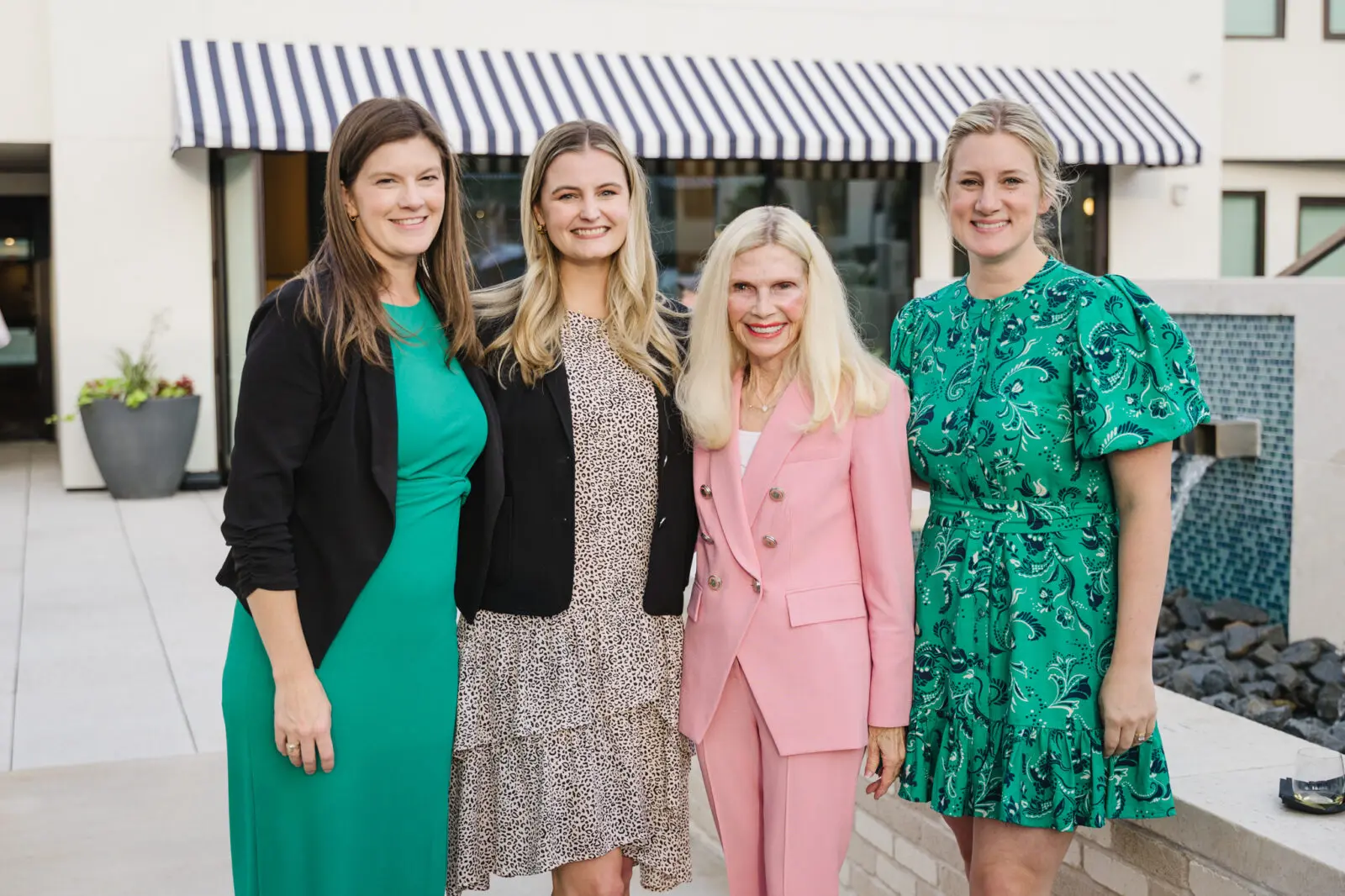 Kim Lan, Katelyn Elliott, Dr. Ann Snyder, Jordan Watson at 1 Riva Row. (Photo by Johnny Than)