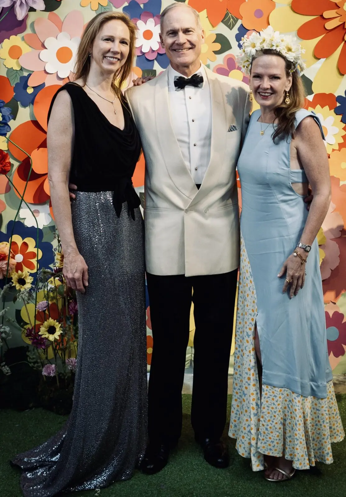 Kimberly & James Bell, co-chair Eleanor Williams at Art League Houston 2026 Montrose Art Party (Photo Laura Burlton)