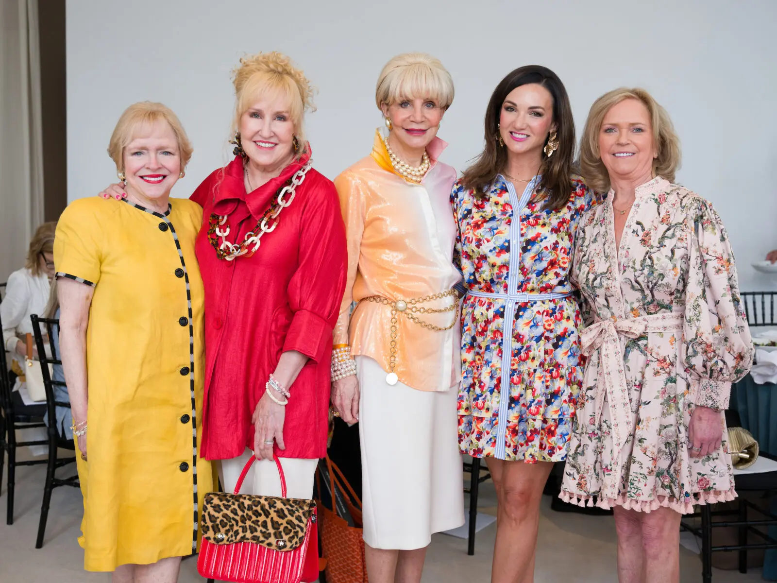 Leila Perrin, Alicia Jansen, Leisa Holland Nelson Bowman, Jenny Todd, Chree Boydstun at Tootsies' premier 'Radiance' luncheon (Photo by Daniel Ortiz)
