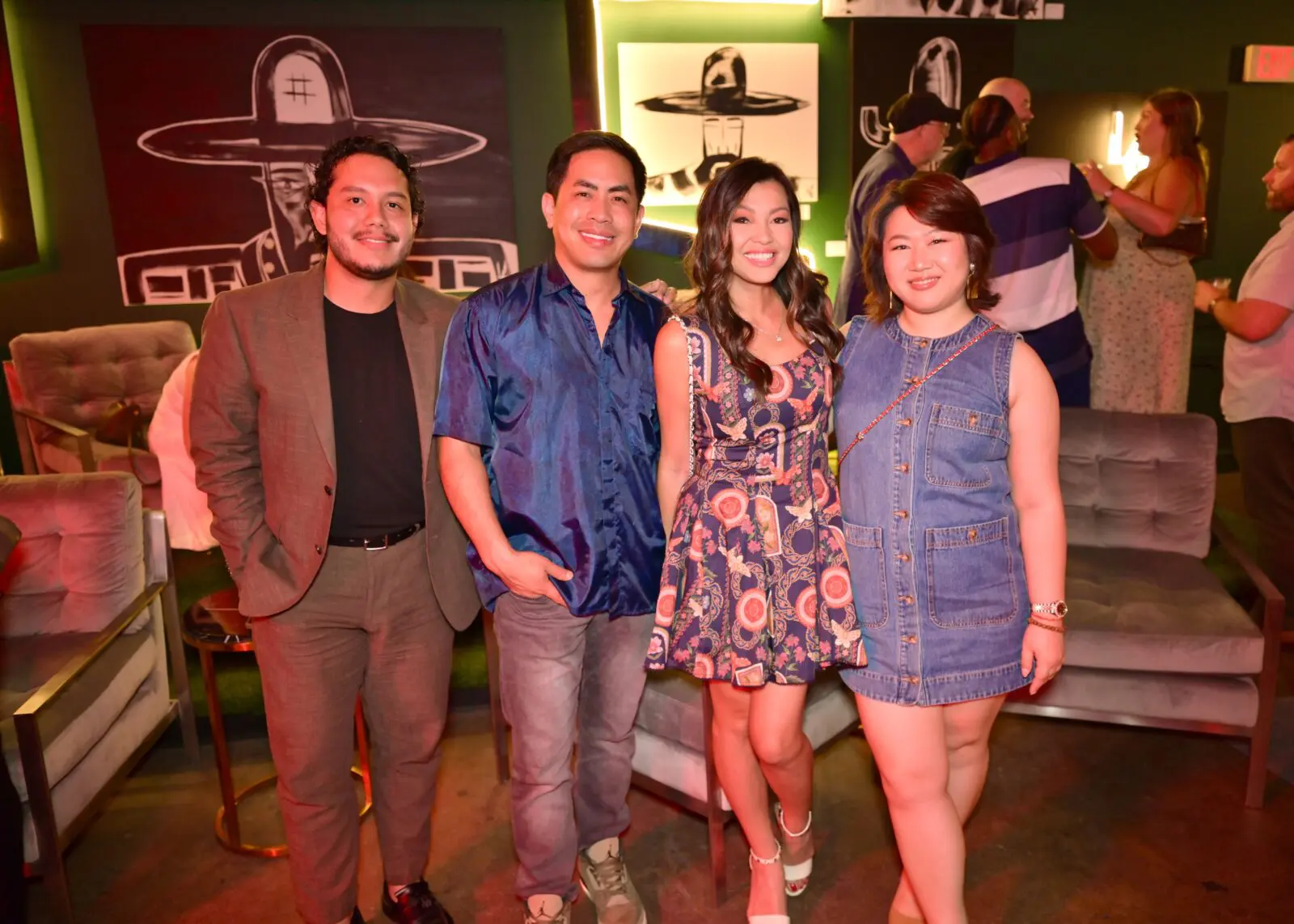 Marlon Martinez, Washington Ho, Lesley Ho, Victoria Luo at The Ranch Presents Pitch Live  (Photo by Alex Montoya)