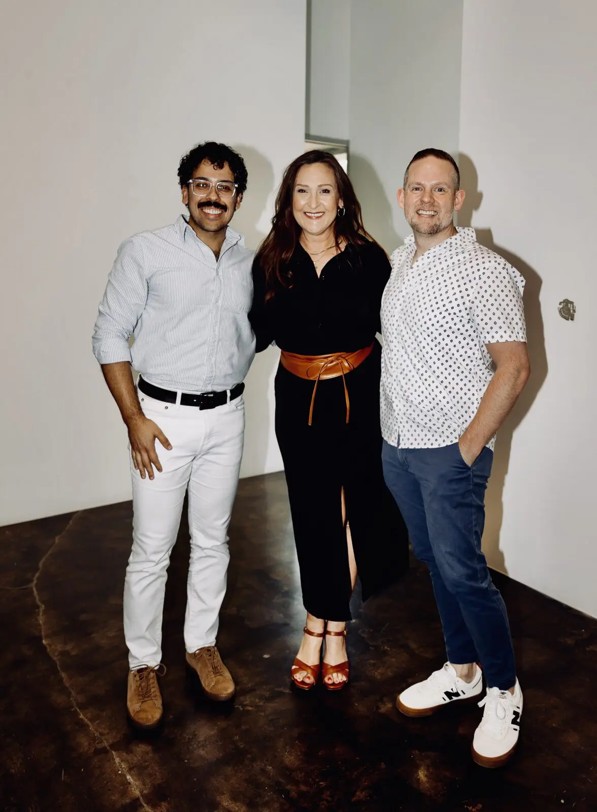 Rome Lima-Stanley, Jennifer Pedraza, Daniel Stanley at the Winn Morton book signing at Conduit Gallery (Photo by Vanessa Chavez)