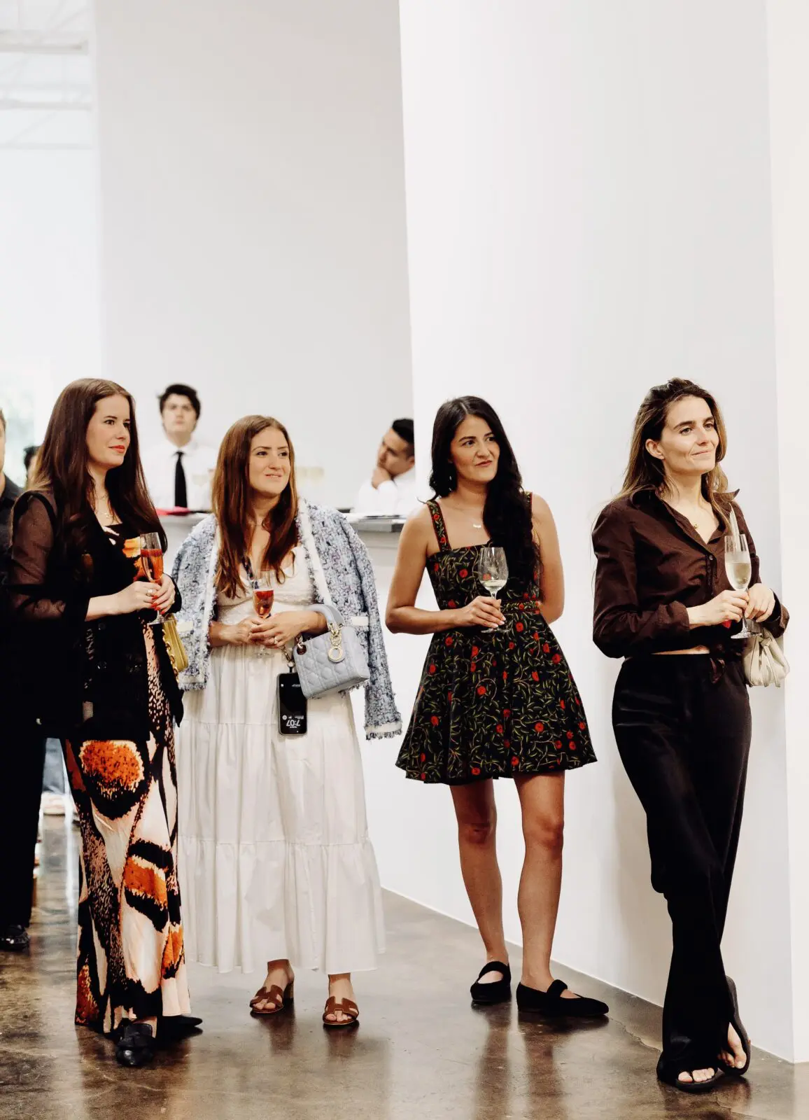 Sadie Baker, Lea Badro, Xochitl Reyes, Stefania Morandi at the Winn Morton book signing at Conduit Gallery (Photo by Vanessa Chavez)