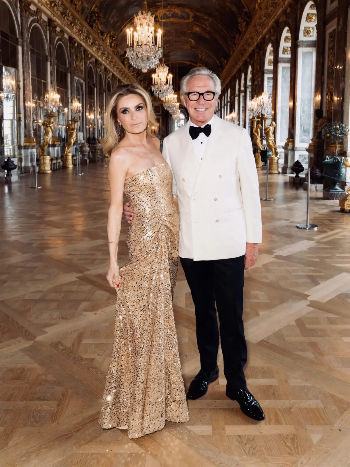 Sandrine De Montmort, Edouard Vermeulen at the American Friends of Versailles soirée (Photo © François Goizé)