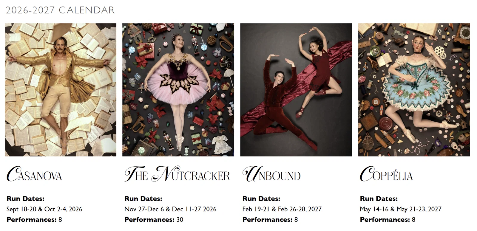 TEXAS BALLET THEATER 2026 - 2027 SEASON