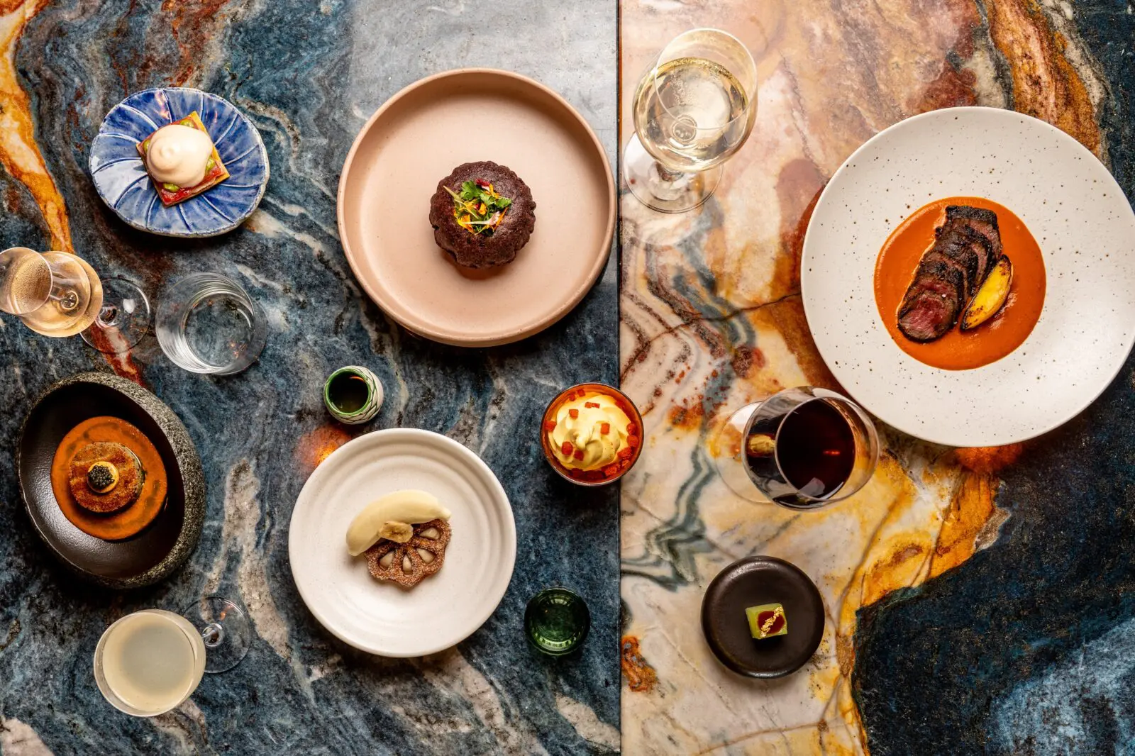 Last year, Torres was inspired to create an accessibly priced chef’s tasting menu (shown here). “Early in my career, I took a step back, and I realized that some of the restaurants here that aim to maintain the traditions of Mexican food are–for the exact people that they're trying to represent–inaccessibly priced,” notes Torres, whose tasting menu rings in at just $45 with optional beverage pairing an additional $30 per person. (Photo by Carla Gomez)
