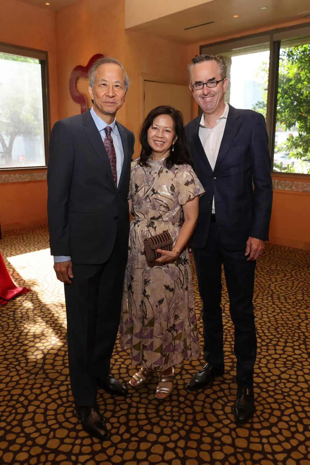 Tim & Donna Shin, Andrew Davis at the reception honoring Hans Graf  (Photo by Priscilla Dickson)
